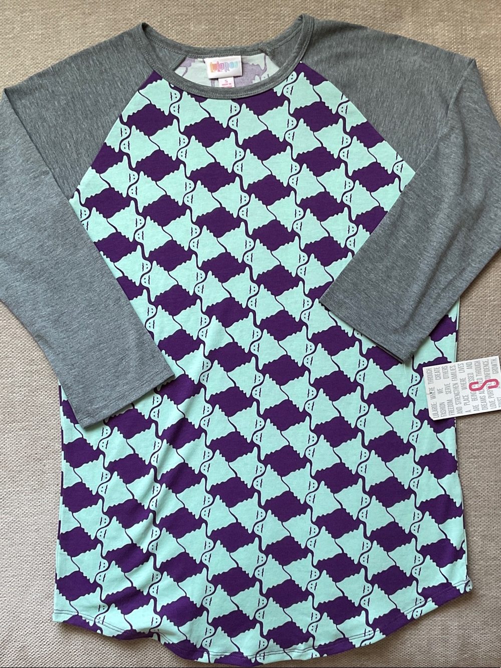 Mint Ghosts Raglan Lularoe Randy Halloween Tee